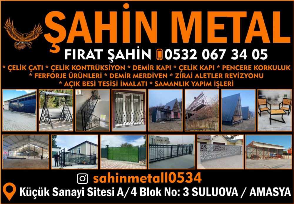 ŞAHİN METAL, ÇELİK ÇATI SULUOVA